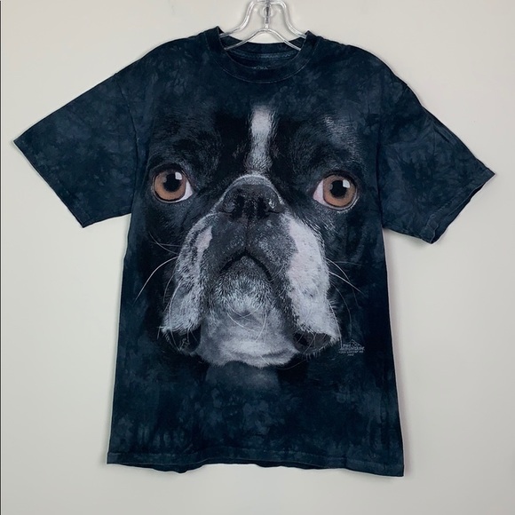 The Mountain Tops - The Mountains Pug Graphic Tee Sz Med EUC